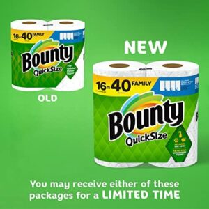 Alternative view of Bounty Quick-Size Paper Towels, White, 16 Family Rolls = 40 Regular Rolls