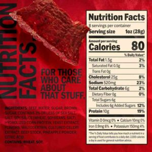 Alternative view of ack Link's Beef Jerky, Original, Half Pounder Large Jerky Bag - Flavorful Meat Snack, Ready to Eat Protein Snacks with 10g of Protein per Serving, Made with 100% Beef
