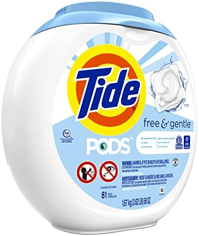 Tide PODS Free & Gentle Laundry Detergent Soap Pods, 81 count - Image 2