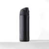 Owala FreeSip Insulated Stainless Steel Water Bottle with Straw, BPA-Free Black Sports Water Bottle, Great for Travel, 24oz, Very Very Dark