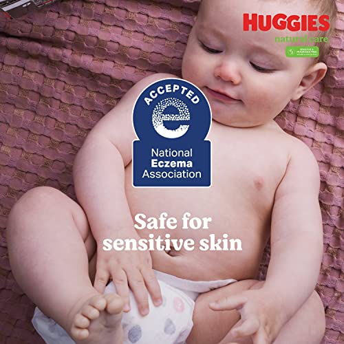 Baby Wipes, Huggies Natural Care Sensitive Baby Diaper Wipes, Unscented, Hypoallergenic, 12 Flip-Top Packs (768 Wipes Total) - Image 3