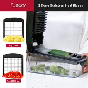 Alternative view of Fullstar Vegetable Chopper - Spiralizer Vegetable Slicer - Onion Chopper with Container - Pro Food Chopper - Slicer Dicer Cutter - (9 in 1, Black)