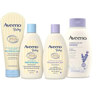 Aveeno Baby Mommy & Me Daily Bathtime Gift Set , 4 Items