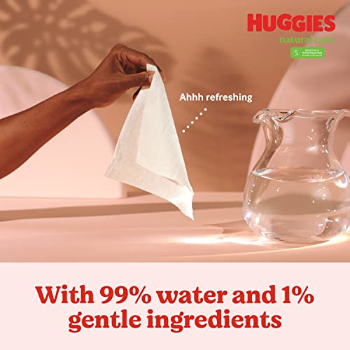 Baby Wipes, Huggies Natural Care Sensitive Baby Diaper Wipes, Unscented, Hypoallergenic, 12 Flip-Top Packs (768 Wipes Total) - Image 4