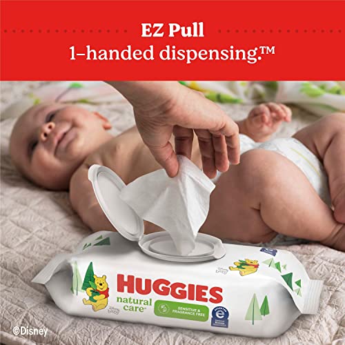 Baby Wipes, Huggies Natural Care Sensitive Baby Diaper Wipes, Unscented, Hypoallergenic, 12 Flip-Top Packs (768 Wipes Total) - Image 5